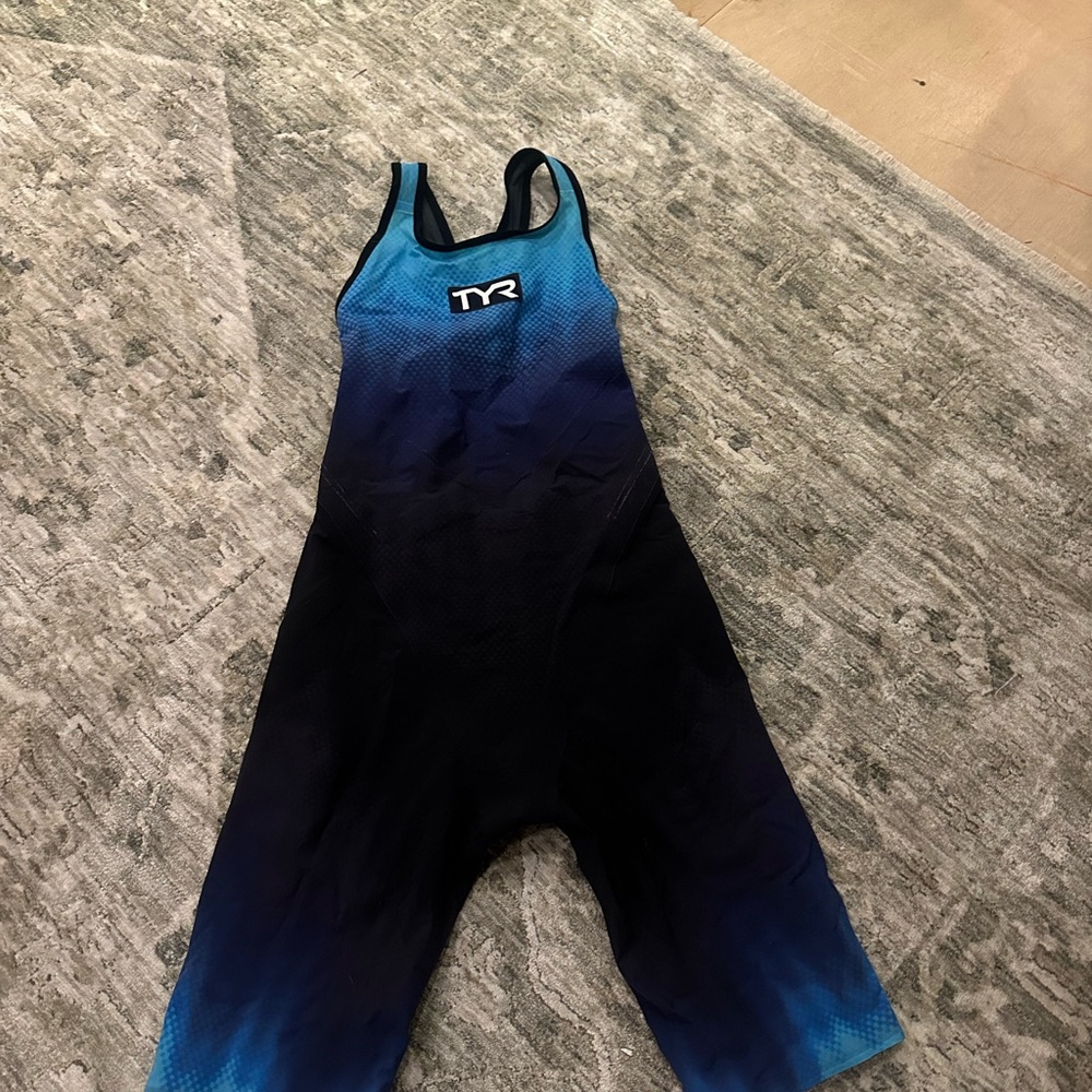 TYR Blue and Black Swimsuit